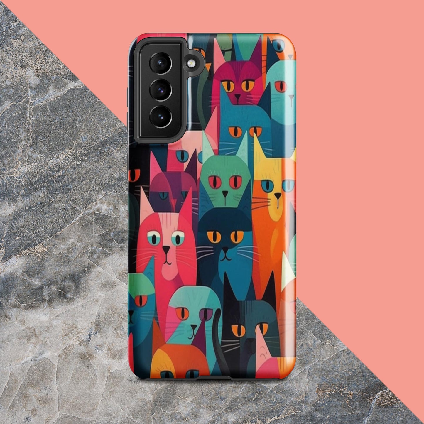 Cat Lady Tough Case, Shockproof Phone Case,Cool Designed Phone Cases, Pocket-friendly