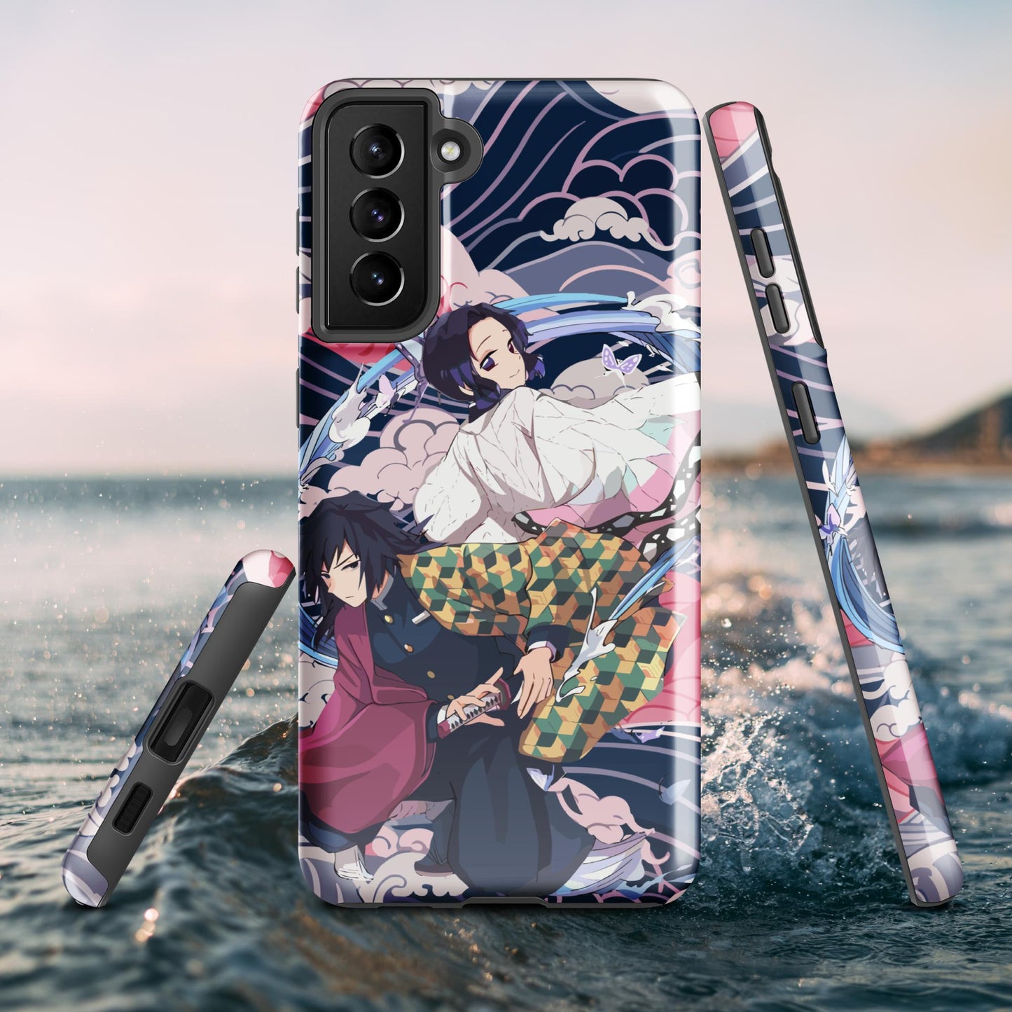 Shinobu Kocho & Giyu Tomioka Tough case for Samsung®, Shockproof Phone Case, Anime Designed Phone Cases, Pocket-friendly
