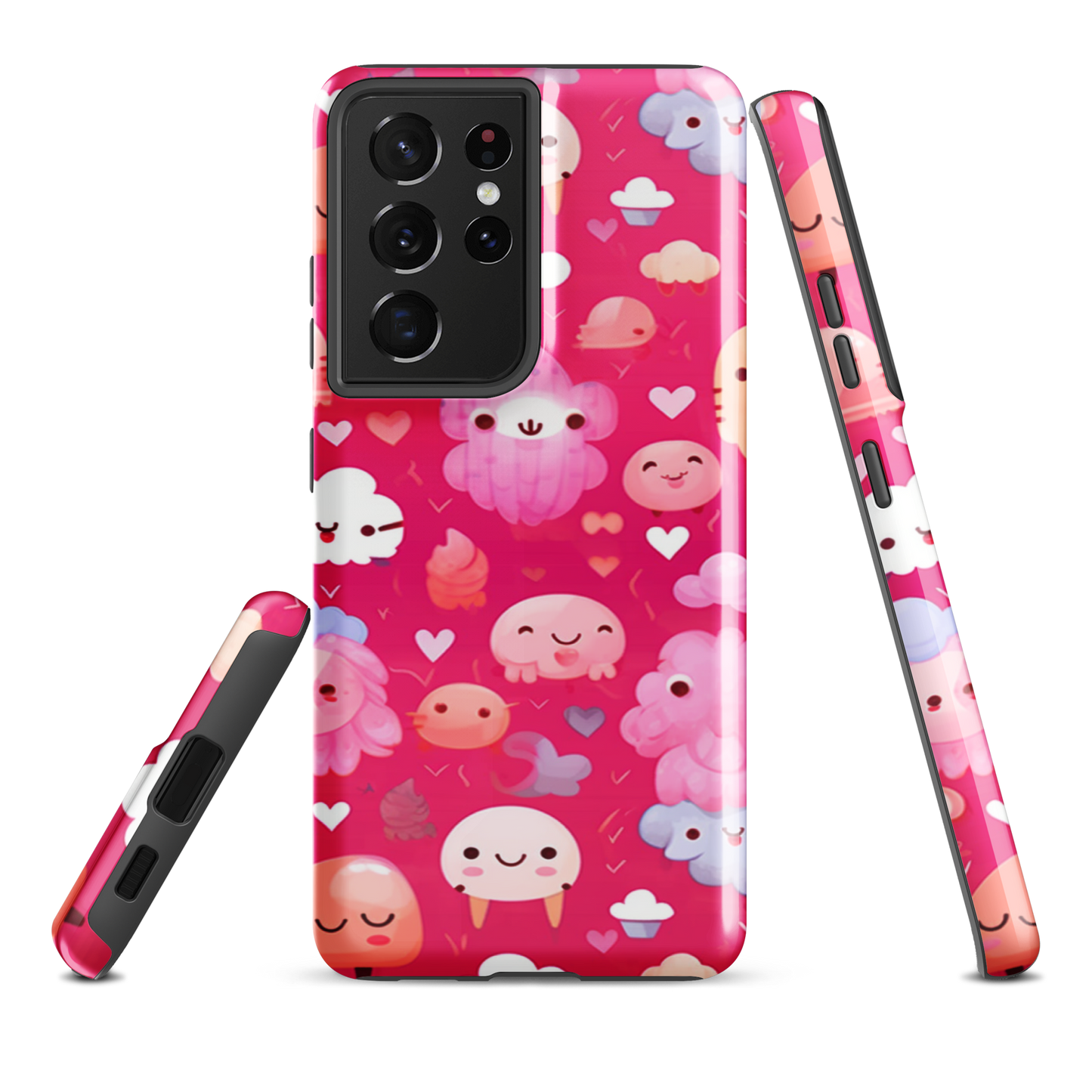 Pink and Fluffy Tough Case, Shockproof Phone Case,Cool Designed Phone Cases, Pocket-friendly
