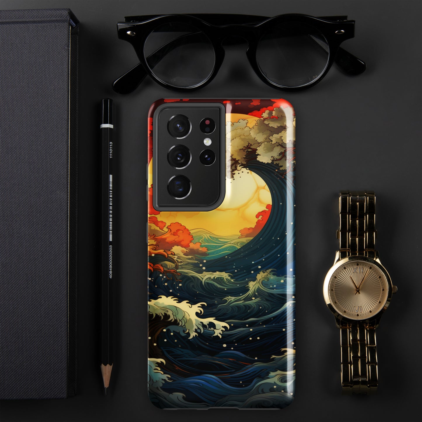 Ocean Tide Tough Case, Shockproof Phone Case,Cool Designed Phone Cases, Pocket-friendly