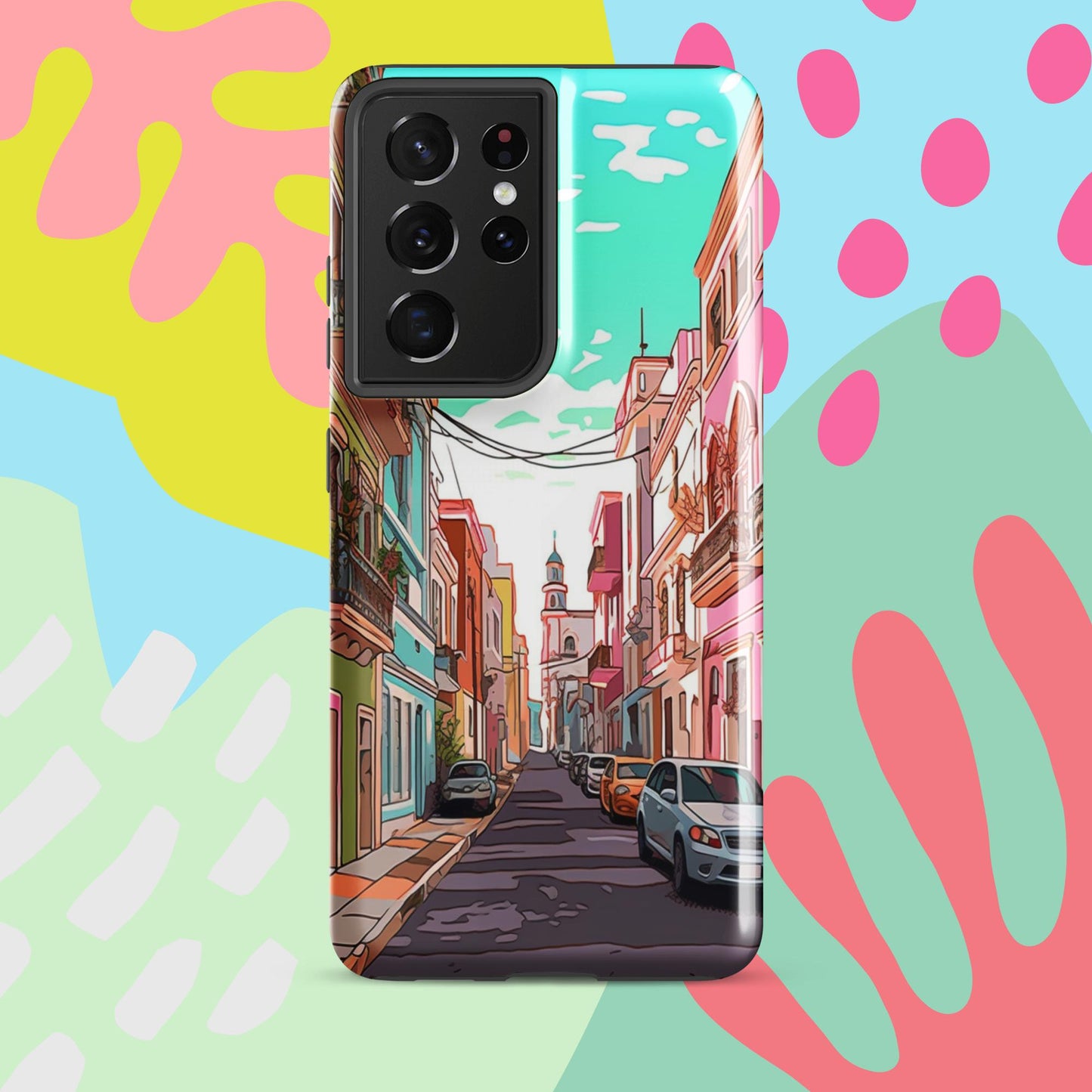 Old San Juan Tough Case, Shockproof Phone Case,Cool Designed Phone Cases, Pocket-friendly
