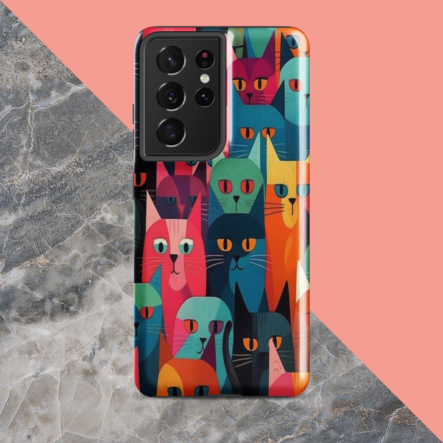 Cat Lady Tough Case, Shockproof Phone Case,Cool Designed Phone Cases, Pocket-friendly