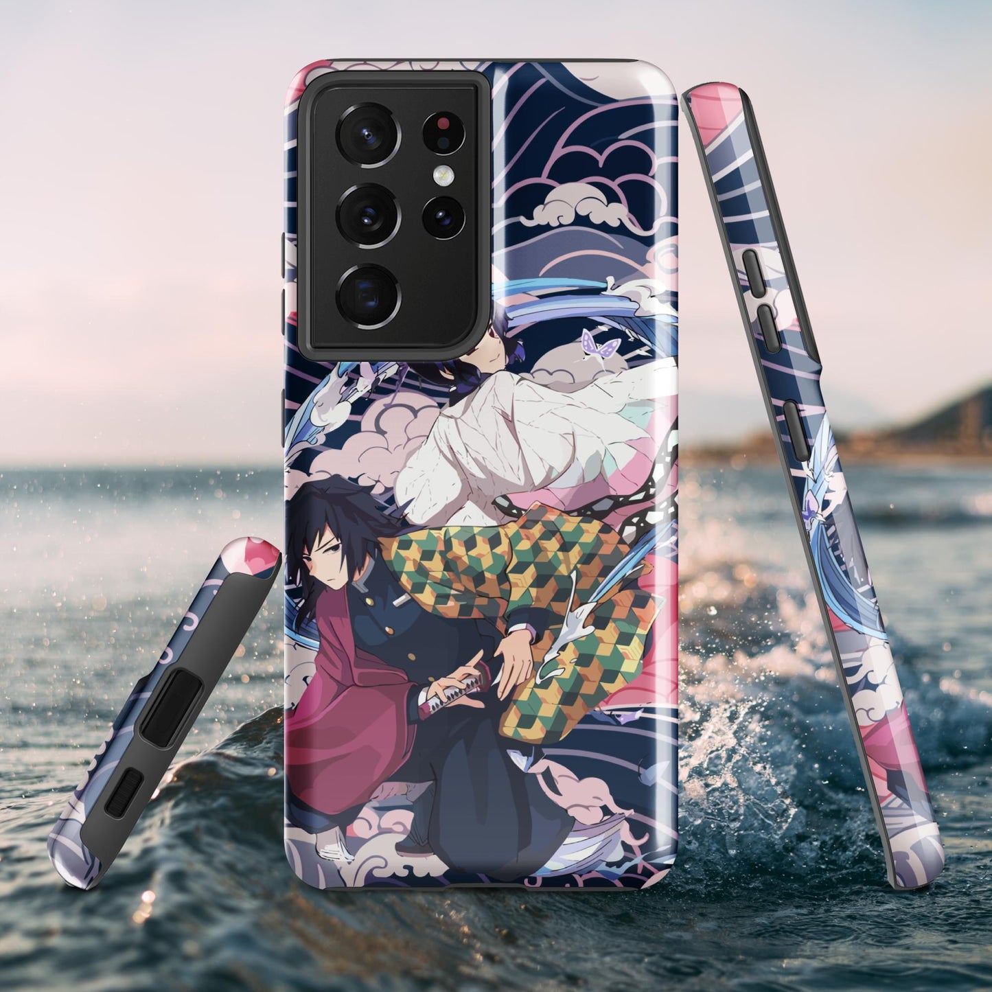Shinobu Kocho & Giyu Tomioka Tough case for Samsung®, Shockproof Phone Case, Anime Designed Phone Cases, Pocket-friendly