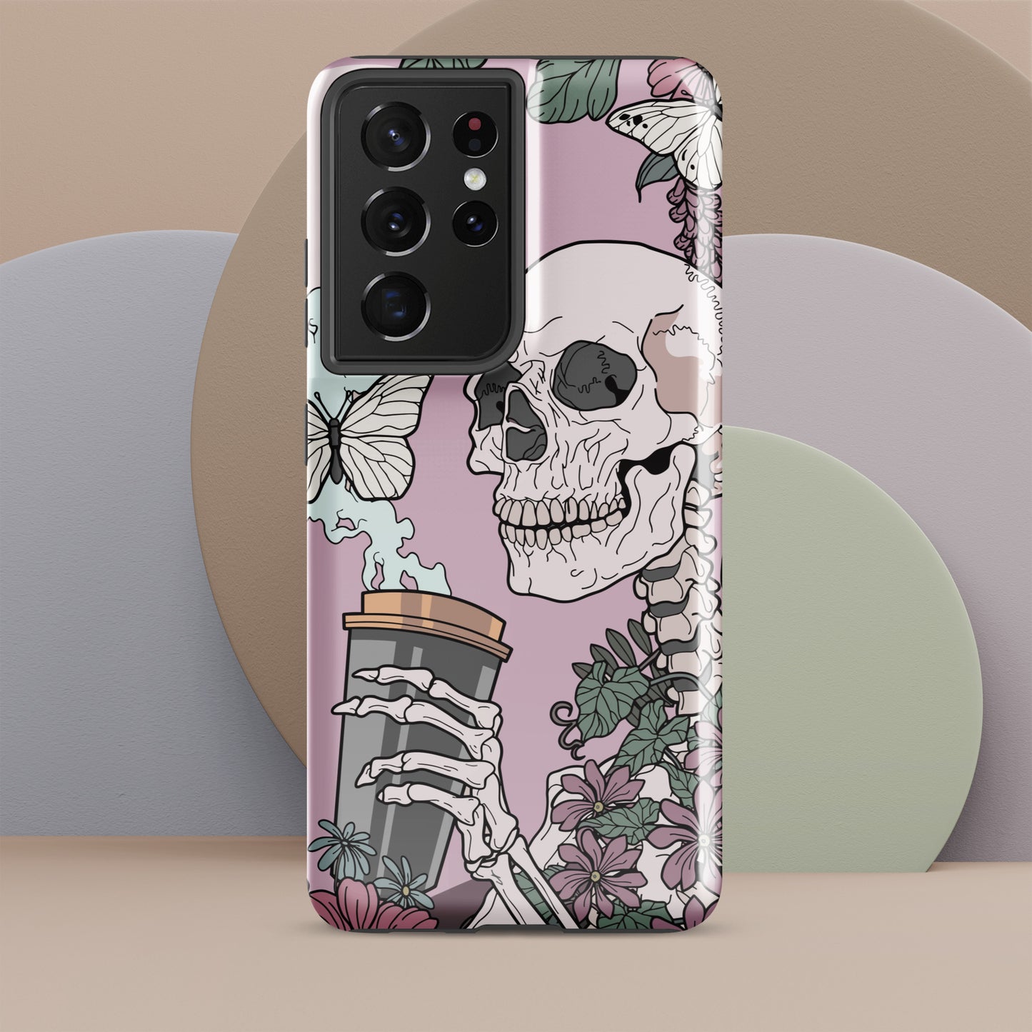 I'm Dead Without My Coffee Tough case for Samsung®, Shockproof Phone Case, Anime Designed Phone Cases, Pocket-friendly