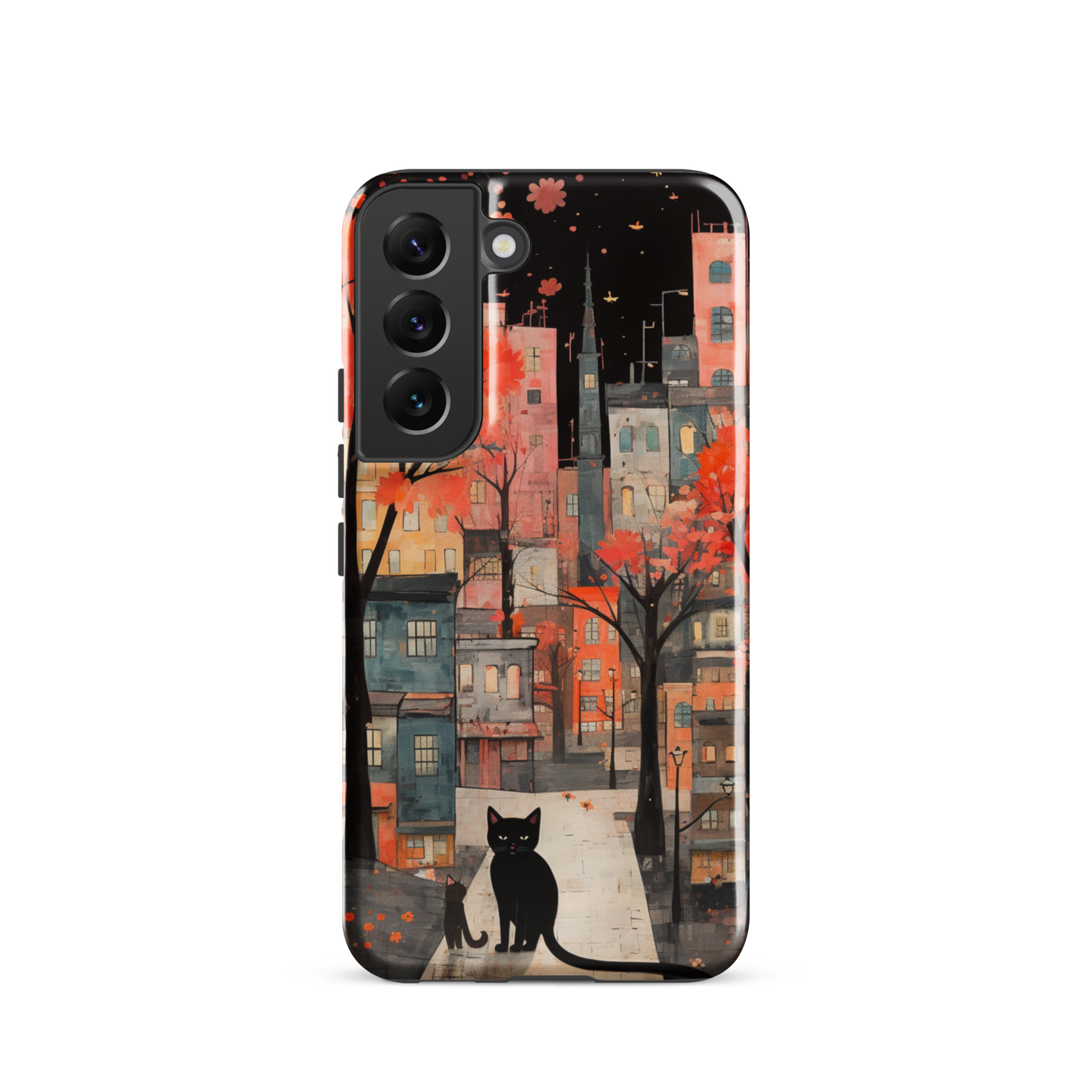 Cat In The Night Tough Case, Shockproof Phone Case,Cool Designed Phone Cases, Pocket-friendly