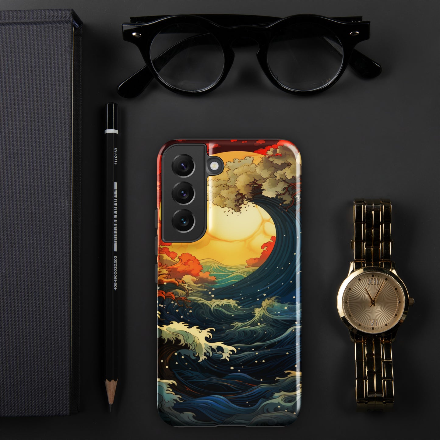 Ocean Tide Tough Case, Shockproof Phone Case,Cool Designed Phone Cases, Pocket-friendly