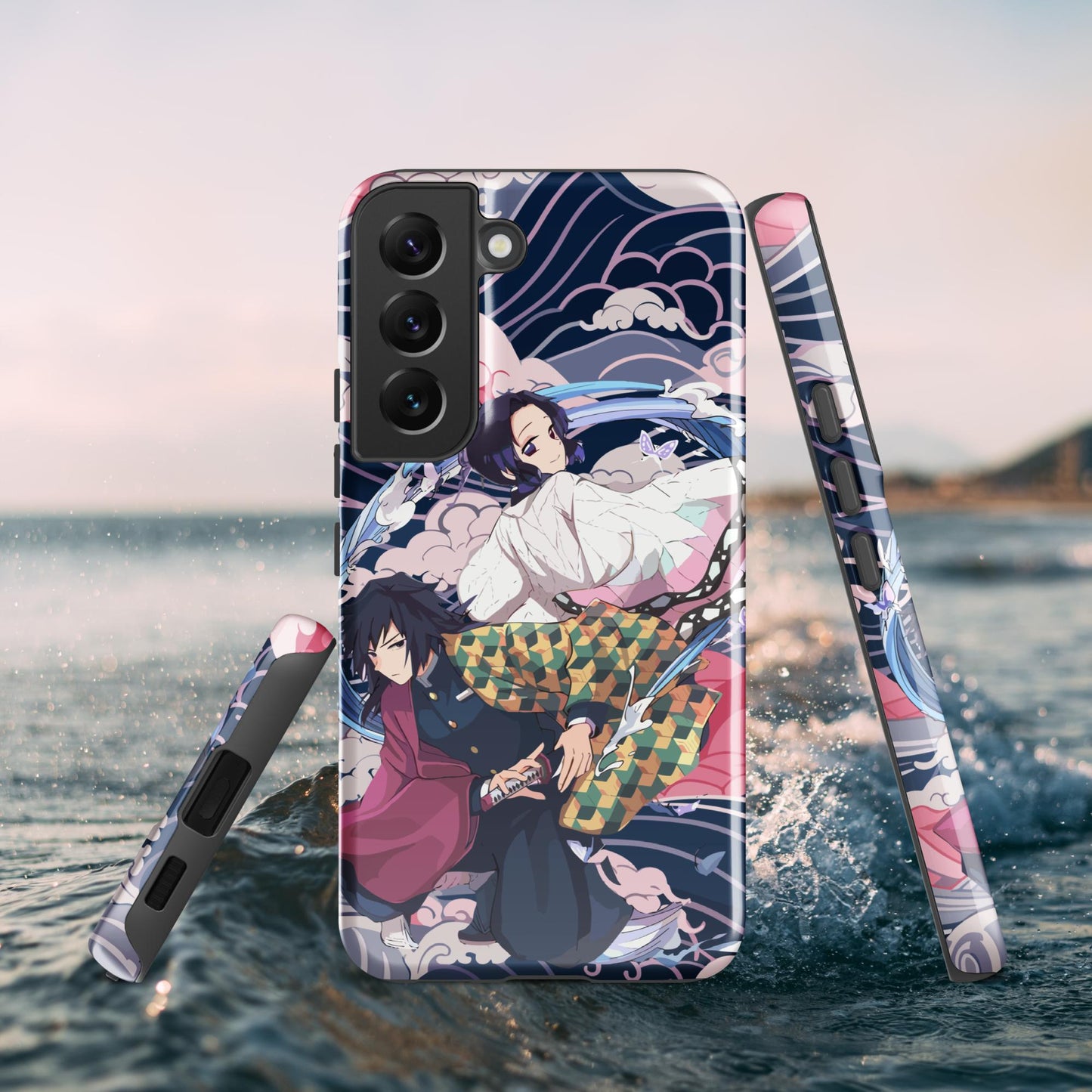Shinobu Kocho & Giyu Tomioka Tough case for Samsung®, Shockproof Phone Case, Anime Designed Phone Cases, Pocket-friendly