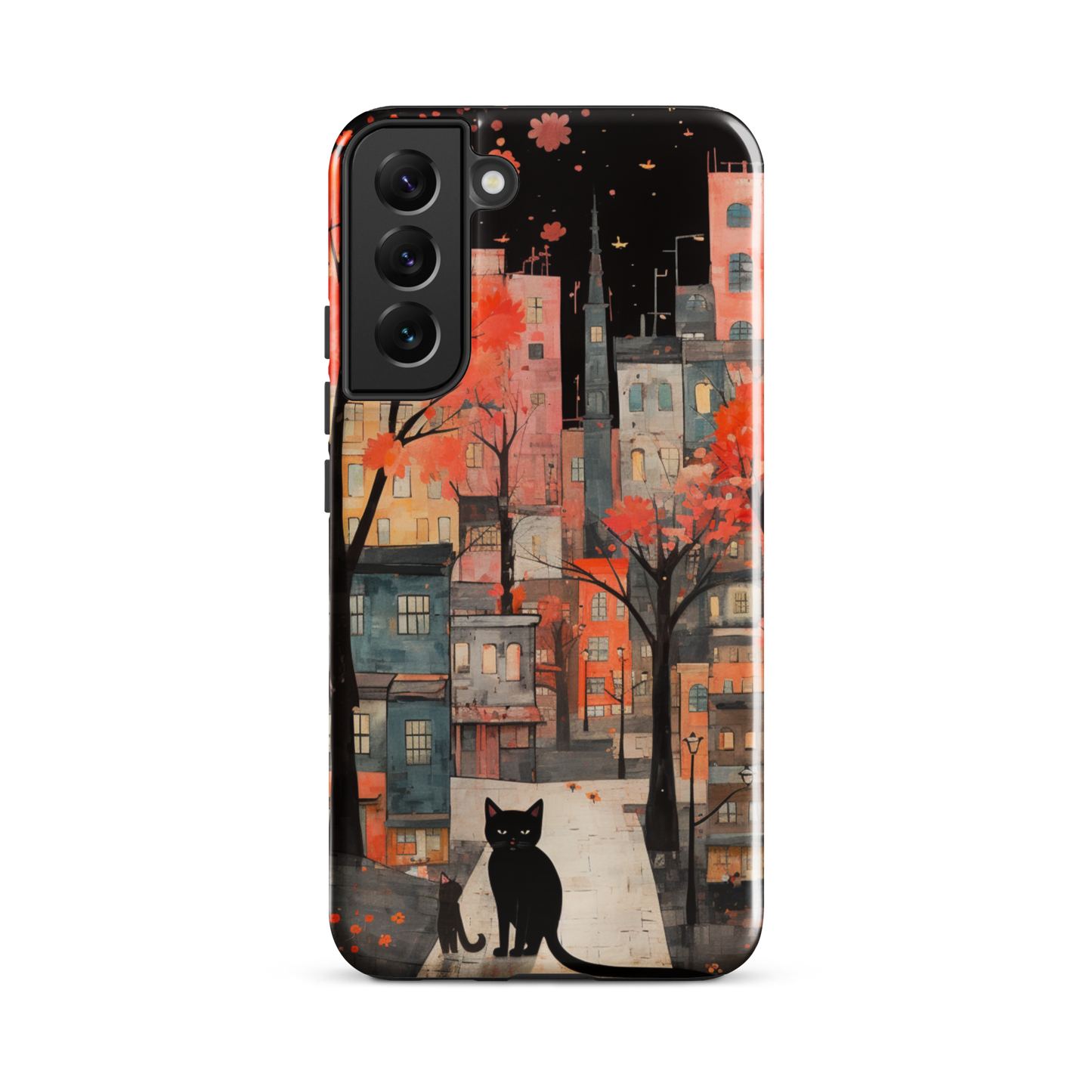 Cat In The Night Tough Case, Shockproof Phone Case,Cool Designed Phone Cases, Pocket-friendly