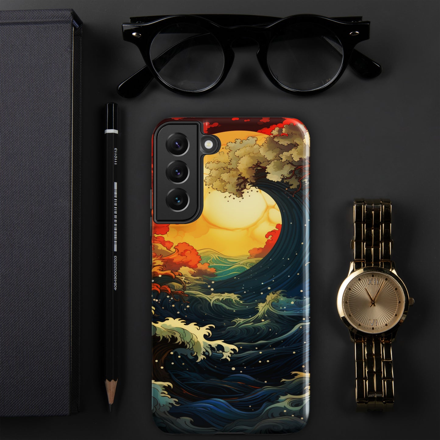 Ocean Tide Tough Case, Shockproof Phone Case,Cool Designed Phone Cases, Pocket-friendly