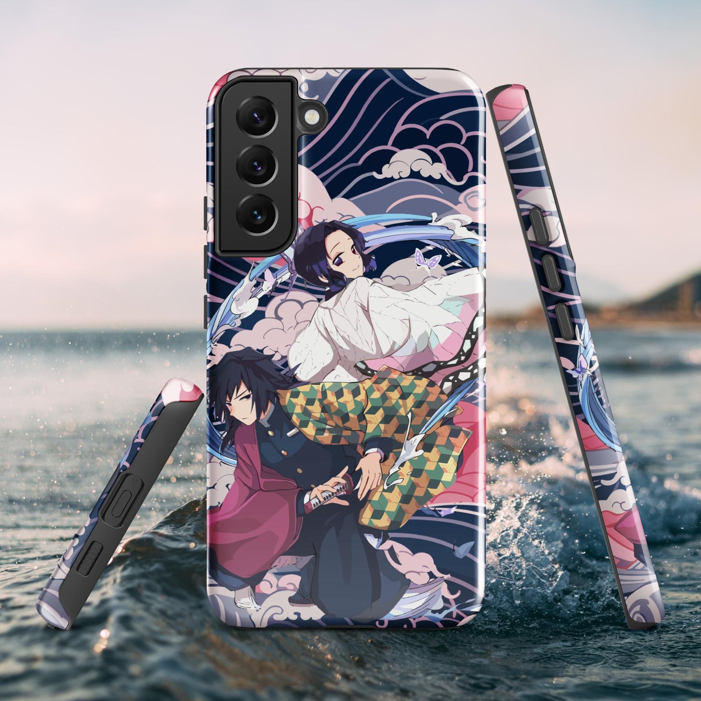 Shinobu Kocho & Giyu Tomioka Tough case for Samsung®, Shockproof Phone Case, Anime Designed Phone Cases, Pocket-friendly