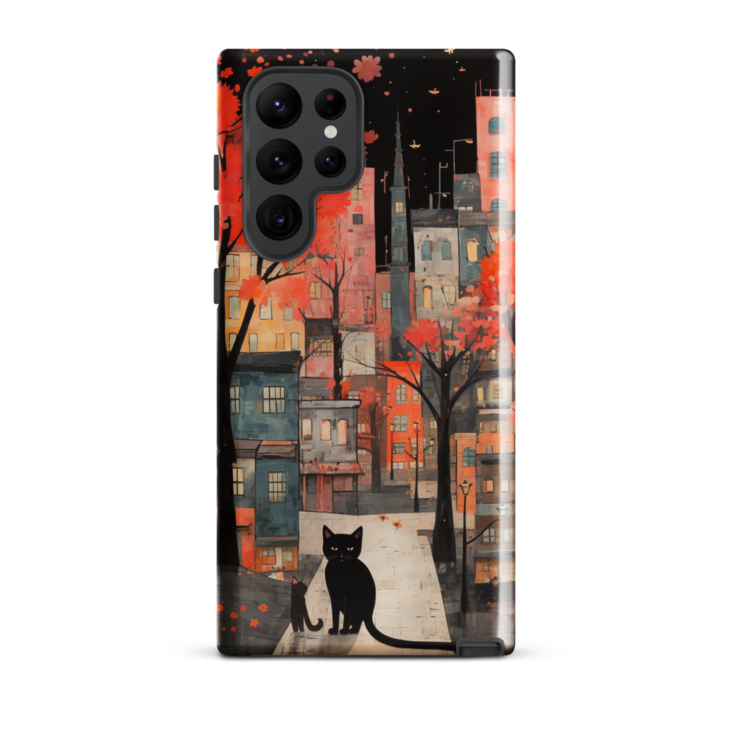 Cat In The Night Tough Case, Shockproof Phone Case,Cool Designed Phone Cases, Pocket-friendly