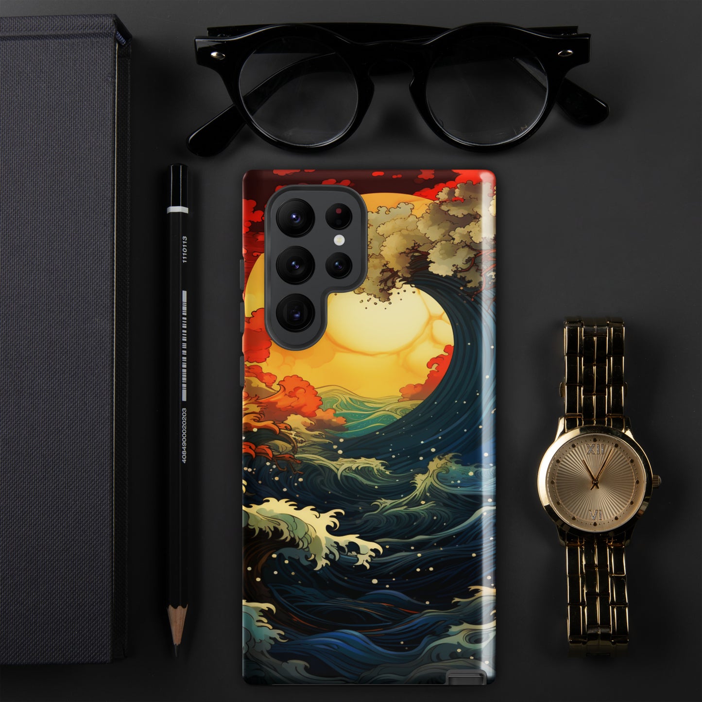 Ocean Tide Tough Case, Shockproof Phone Case,Cool Designed Phone Cases, Pocket-friendly