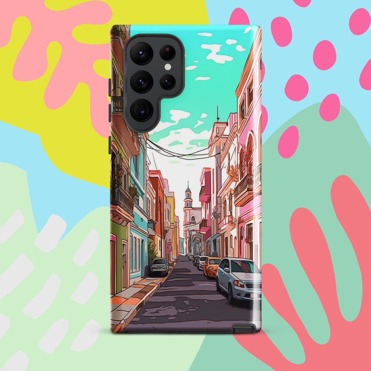 Old San Juan Tough Case, Shockproof Phone Case,Cool Designed Phone Cases, Pocket-friendly