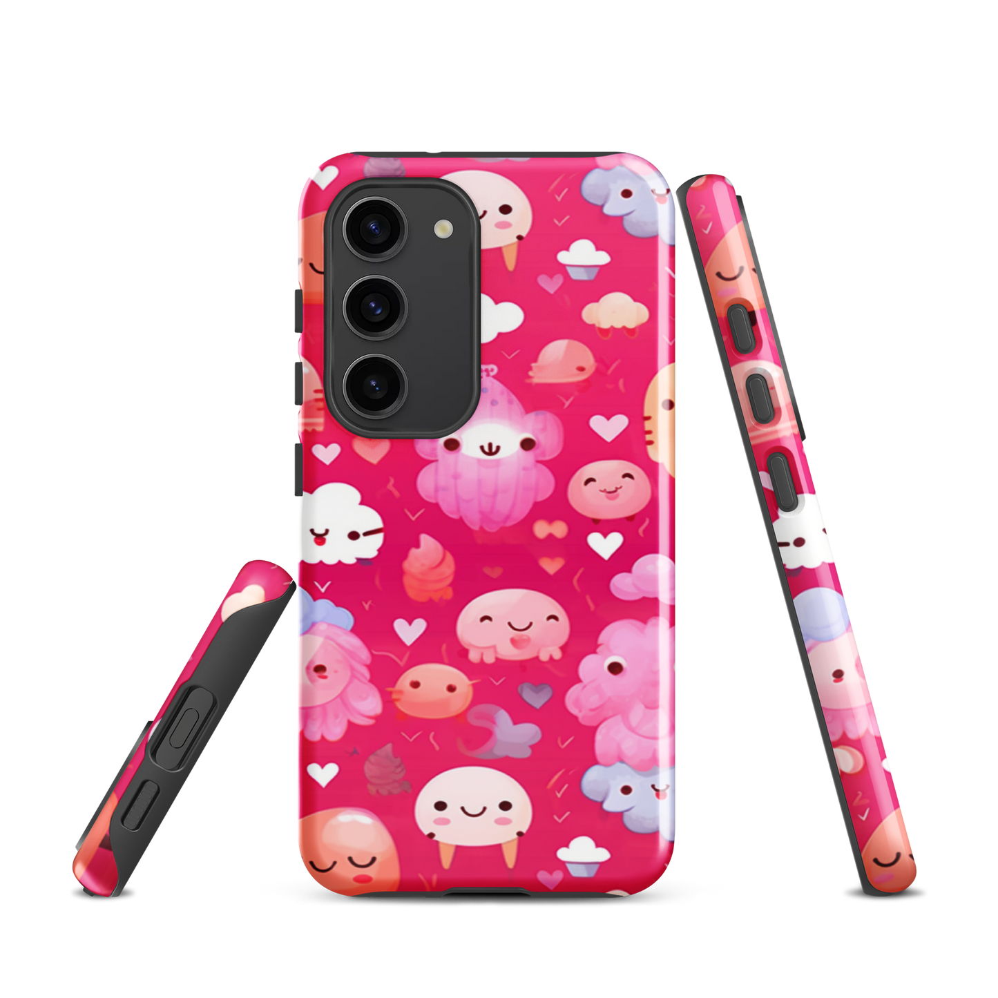 Pink and Fluffy Tough Case, Shockproof Phone Case,Cool Designed Phone Cases, Pocket-friendly