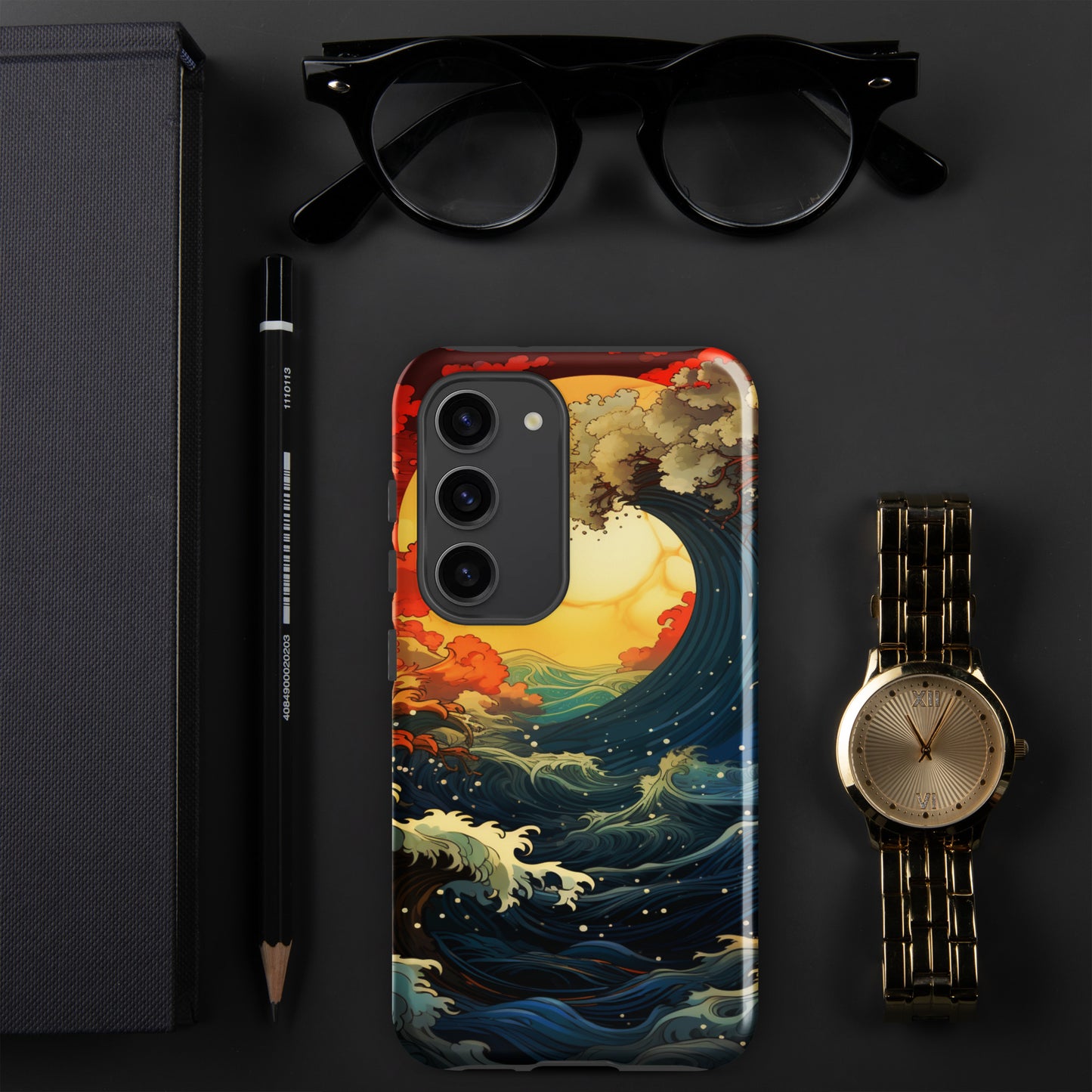 Ocean Tide Tough Case, Shockproof Phone Case,Cool Designed Phone Cases, Pocket-friendly