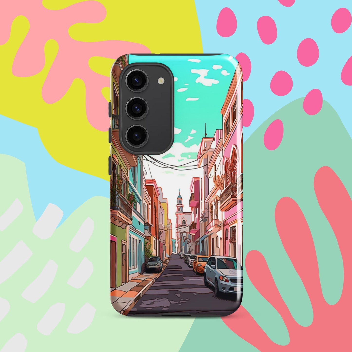 Old San Juan Tough Case, Shockproof Phone Case,Cool Designed Phone Cases, Pocket-friendly