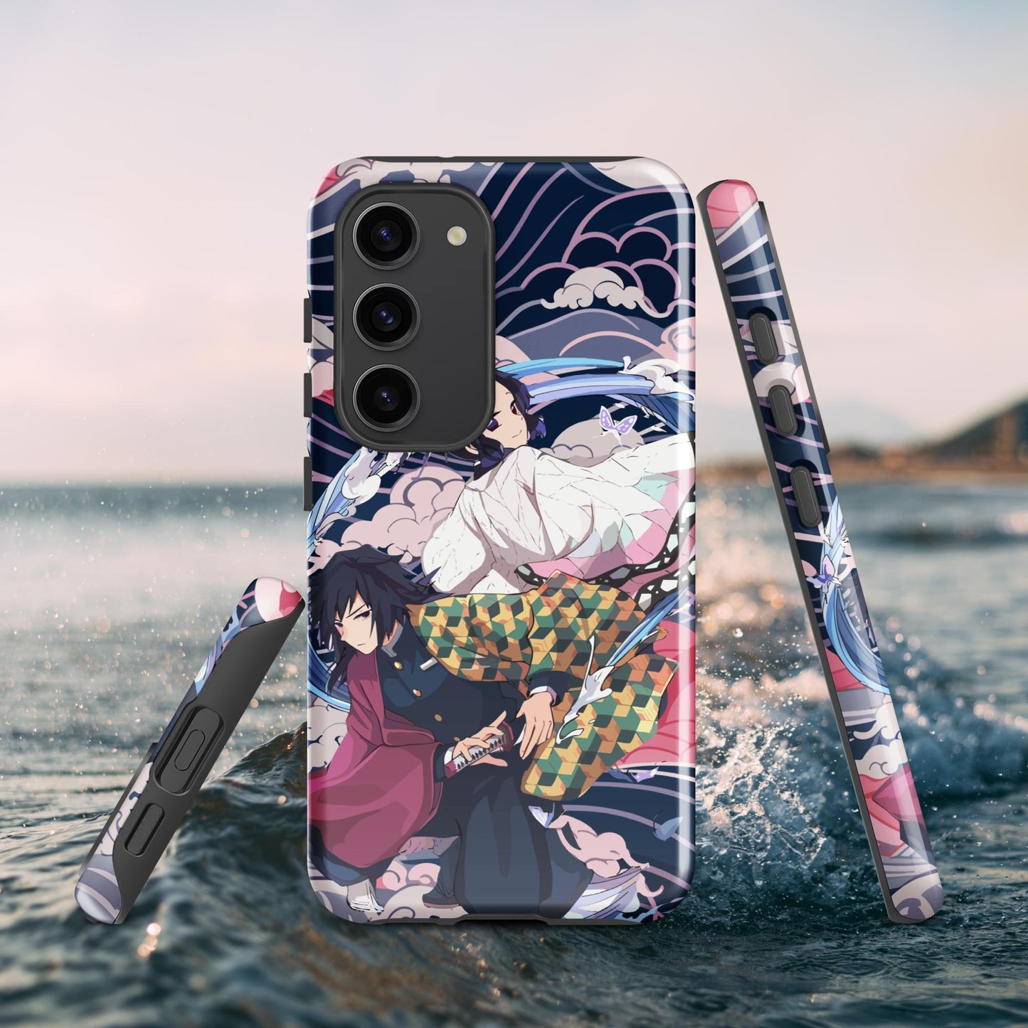 Shinobu Kocho & Giyu Tomioka Tough case for Samsung®, Shockproof Phone Case, Anime Designed Phone Cases, Pocket-friendly