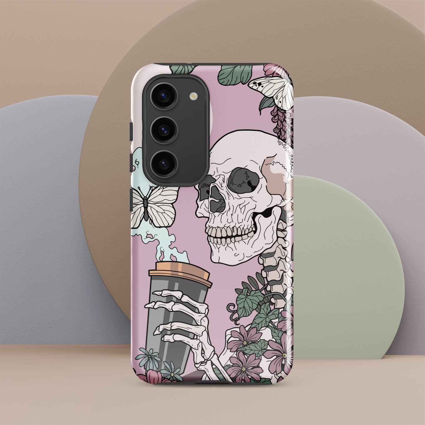 I'm Dead Without My Coffee Tough case for Samsung®, Shockproof Phone Case, Anime Designed Phone Cases, Pocket-friendly