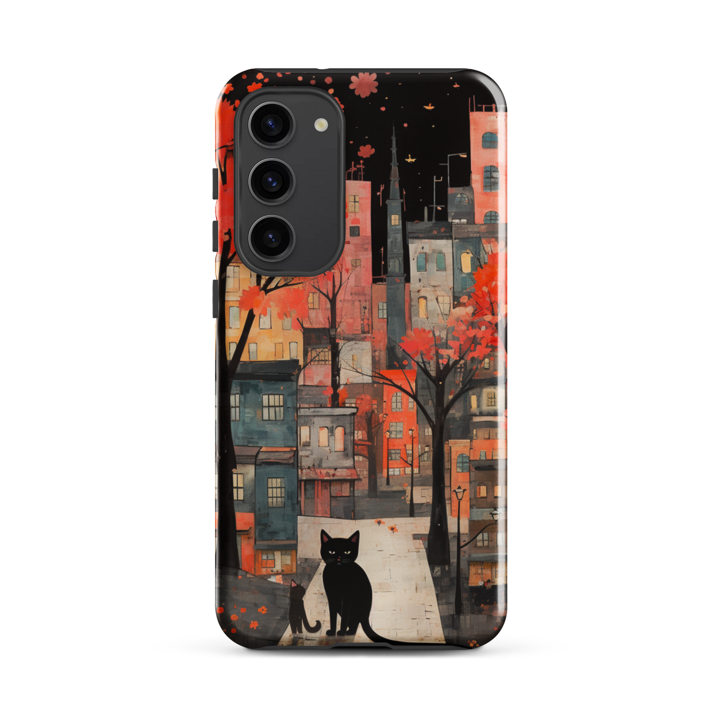 Cat In The Night Tough Case, Shockproof Phone Case,Cool Designed Phone Cases, Pocket-friendly