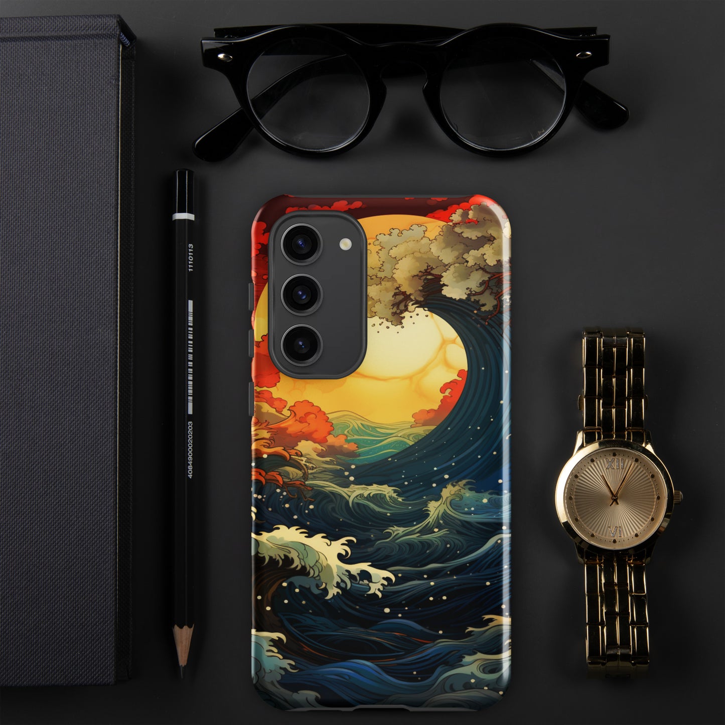 Ocean Tide Tough Case, Shockproof Phone Case,Cool Designed Phone Cases, Pocket-friendly