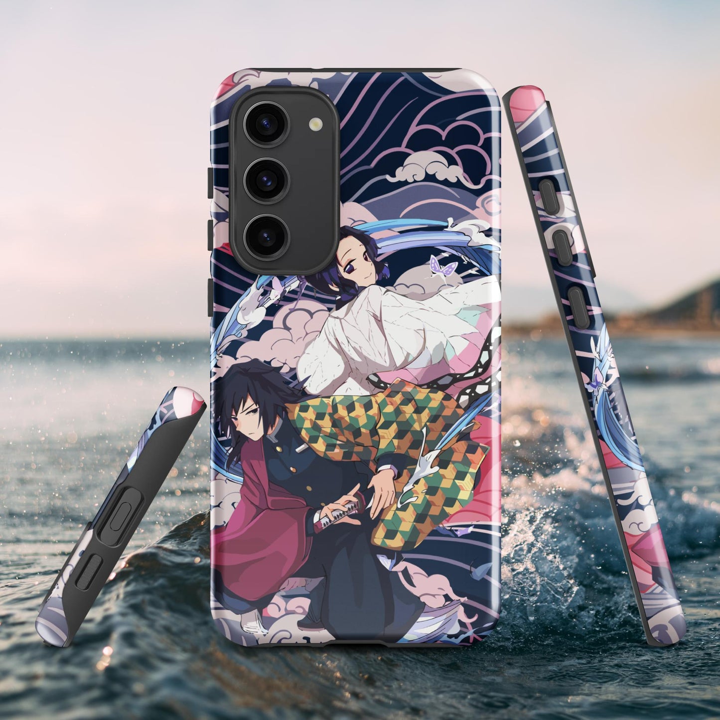 Shinobu Kocho & Giyu Tomioka Tough case for Samsung®, Shockproof Phone Case, Anime Designed Phone Cases, Pocket-friendly
