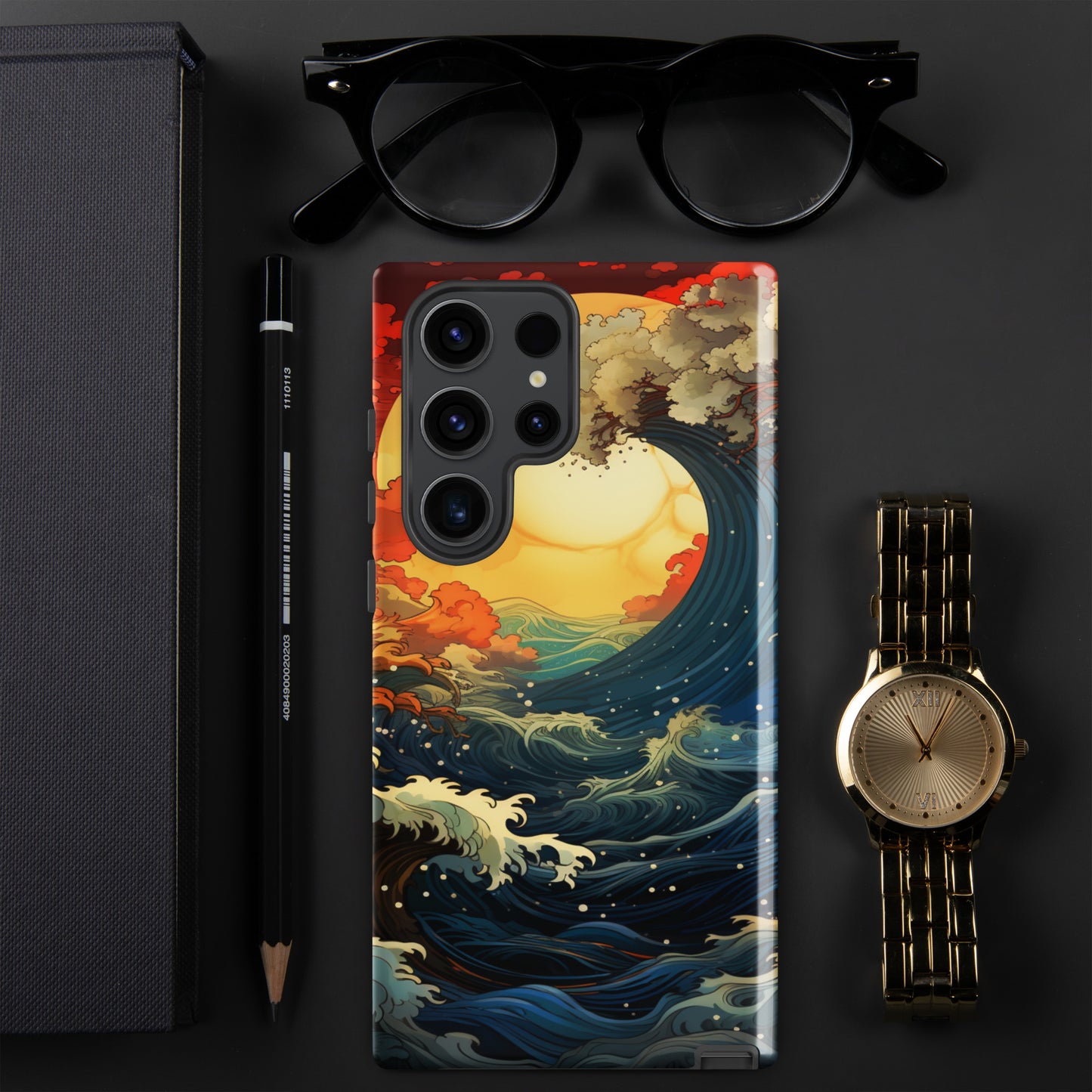 Ocean Tide Tough Case, Shockproof Phone Case,Cool Designed Phone Cases, Pocket-friendly