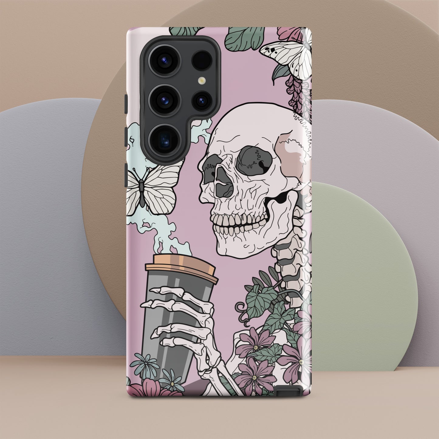 I'm Dead Without My Coffee Tough case for Samsung®, Shockproof Phone Case, Anime Designed Phone Cases, Pocket-friendly