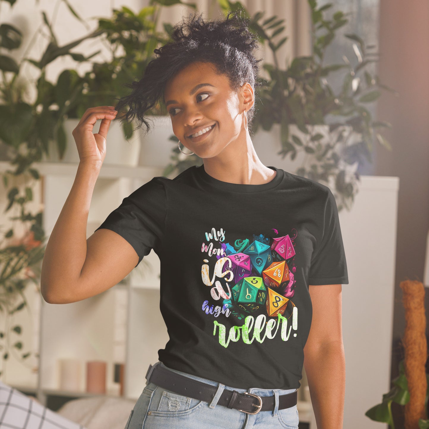 High Roller Graphic T-Shirt, Premium Graphic Tees, Cool Design T Shirts, Streetwear Casual Summer Tops T-Shirt Unisex