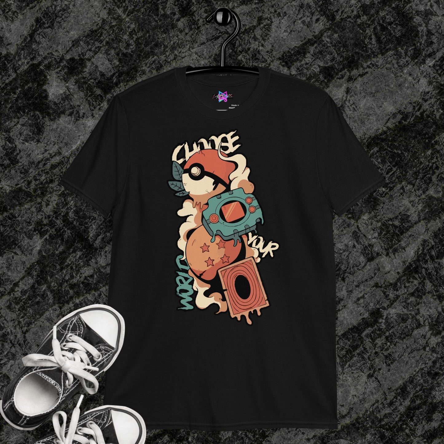 Choose Your World Graphic T-Shirt, Premium Graphic Tees, Cool Design T Shirts, Streetwear Casual Summer Tops T-Shirt Unisex