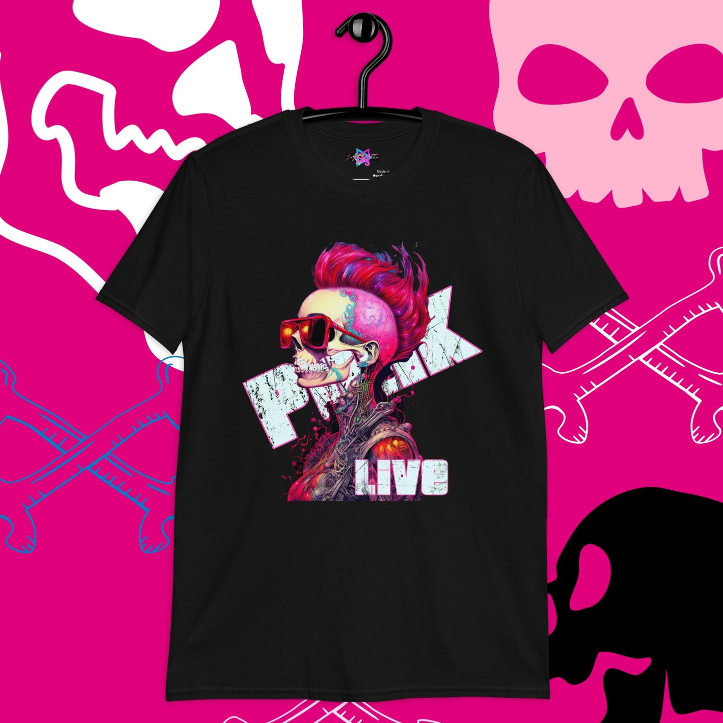 Punk Live Graphic T-Shirt, Premium Graphic Tees, Cool Design T Shirts, Streetwear Casual Summer Tops T-Shirt Unisex