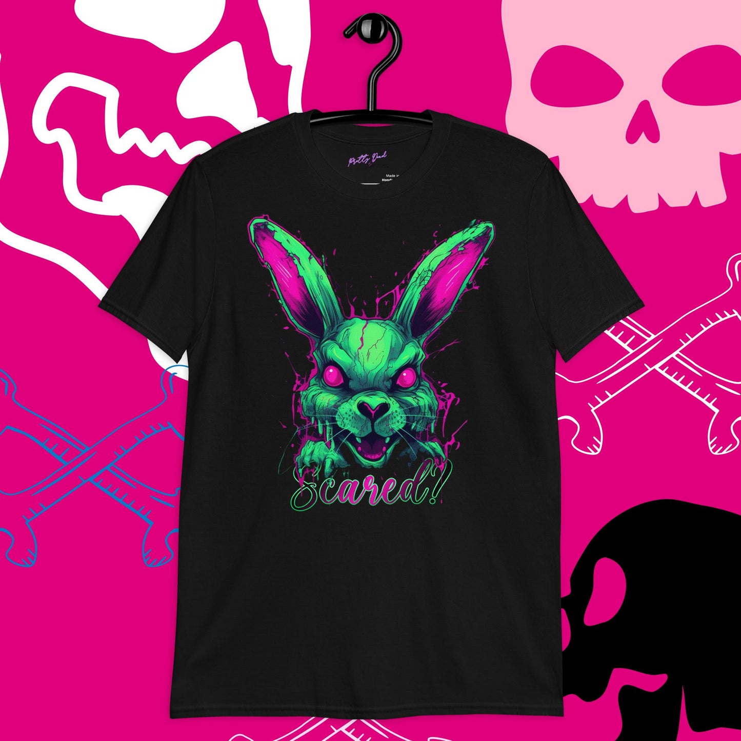 Scared Graphic T-Shirt, Premium Graphic Tees, Cool Design T Shirts, Streetwear Casual Summer Tops T-Shirt Unisex