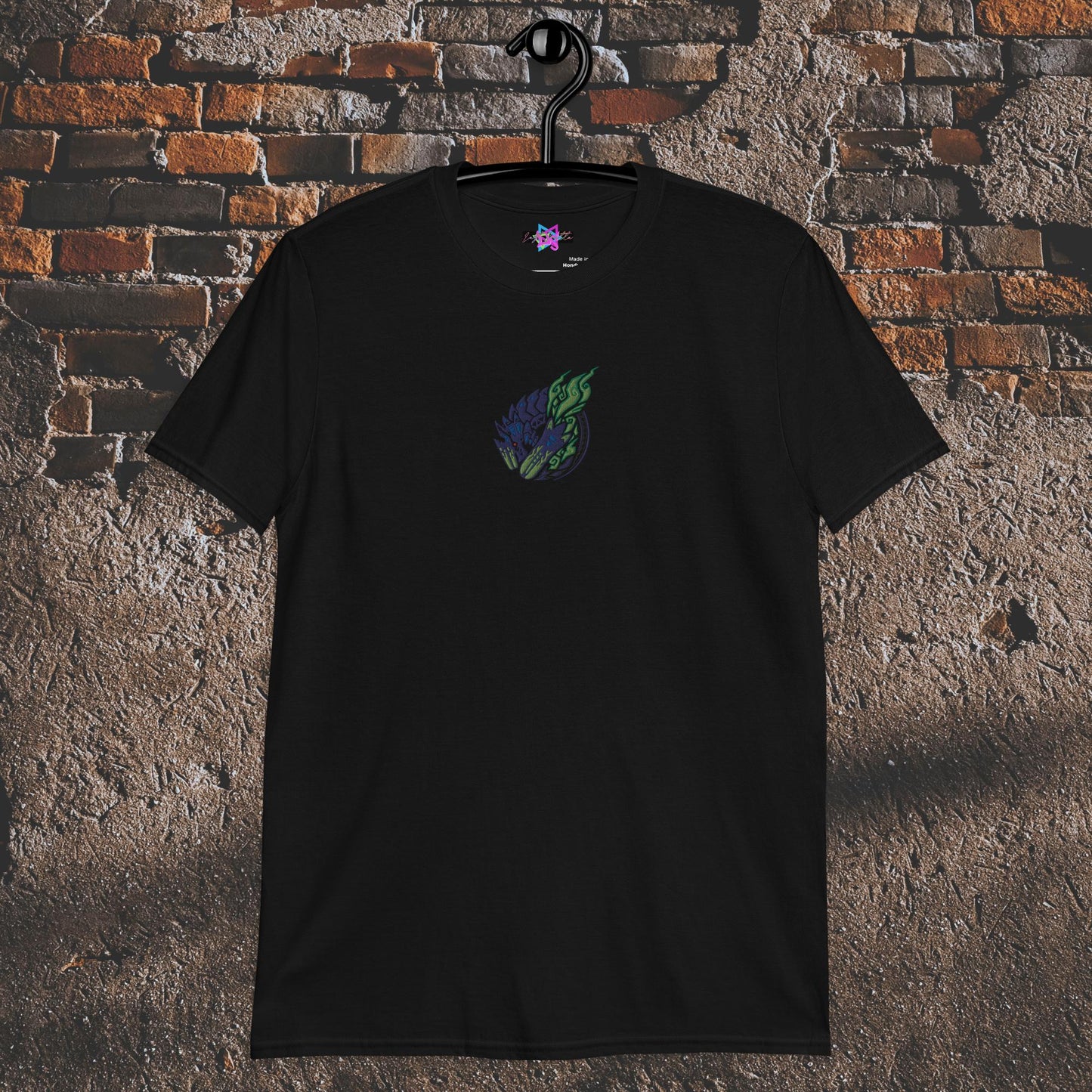 Brachy Embroidered Sigil Short-Sleeve Unisex T-Shirt, Premium T-Shirt, Casual Wear Streetwear