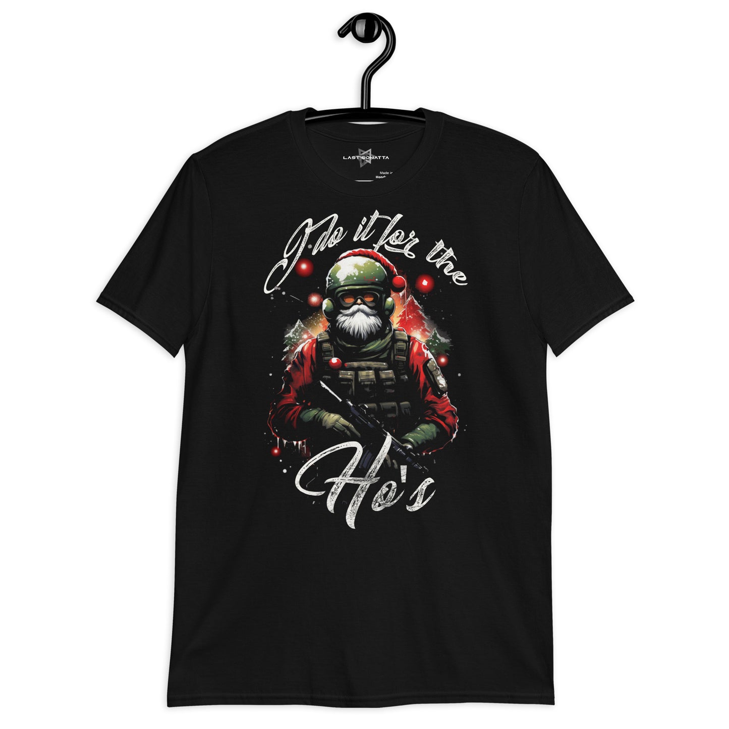 I Do It For The Ho's Call Of Duty Santa Theme Short-Sleeve Unisex T-Shirt