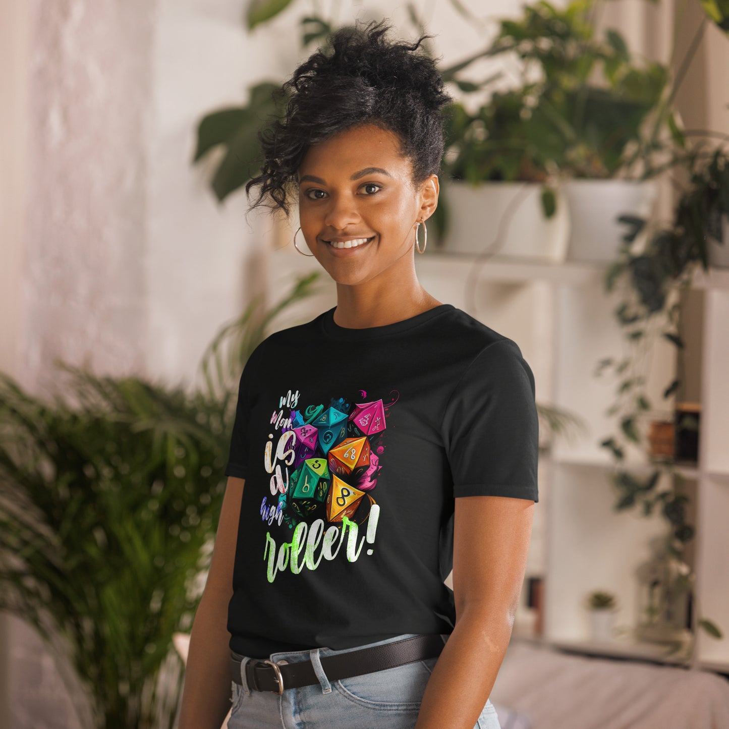 High Roller Graphic T-Shirt, Premium Graphic Tees, Cool Design T Shirts, Streetwear Casual Summer Tops T-Shirt Unisex