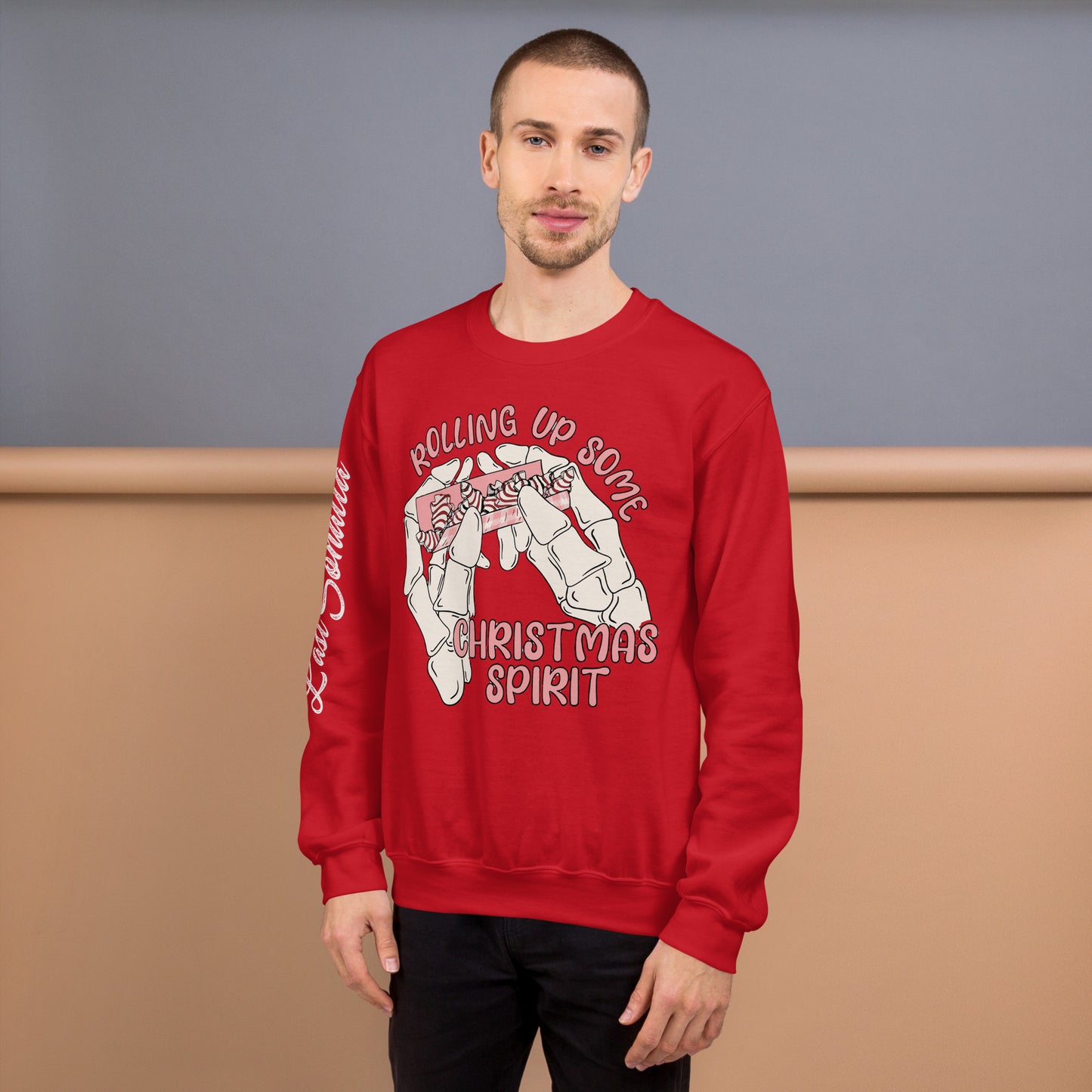 Rolling Up Some Christmas Spirit Unisex Sweatshirt