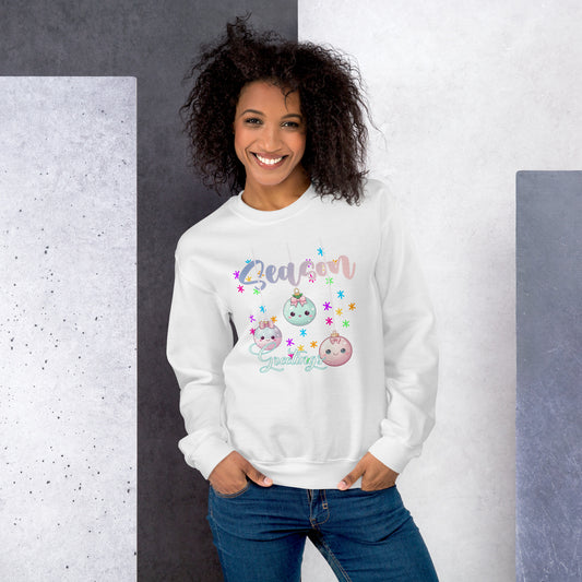 Kawaii Christmas Ornaments Unisex Sweatshirt
