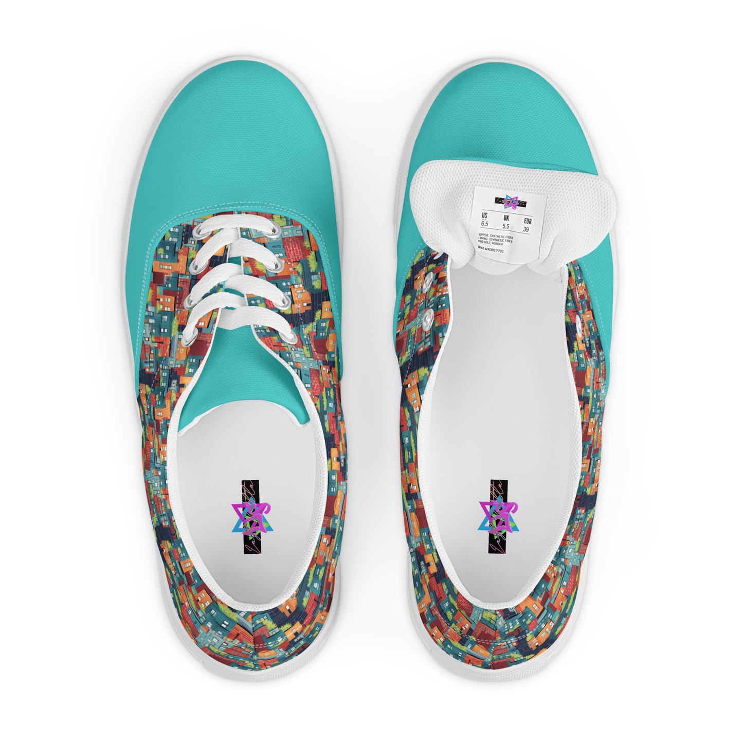 Yauco Women's Lace-Up Canvas Shoes, lassic Low-Top Lace-up Style in Durable Double-Stitched Canvas