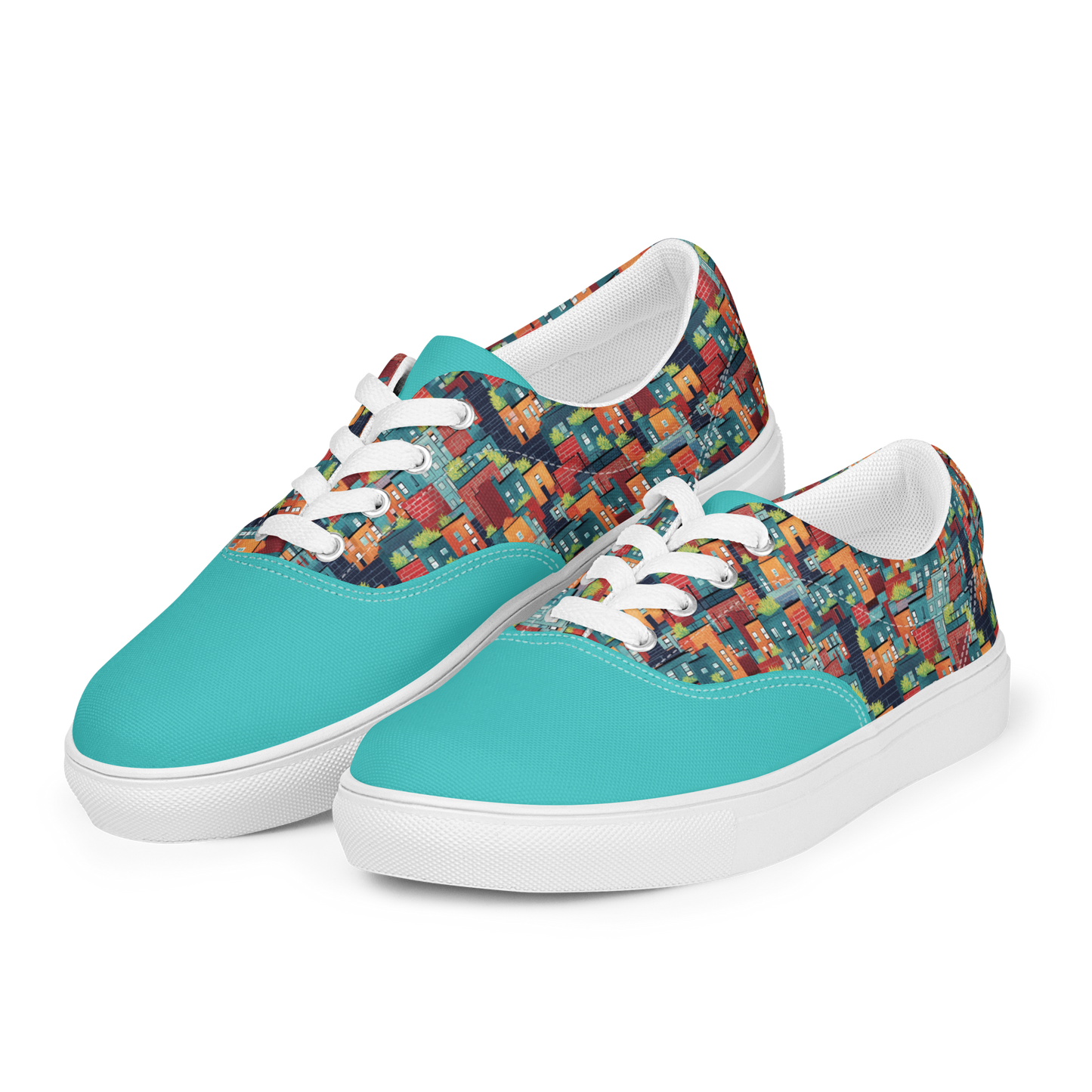 Yauco Women's Lace-Up Canvas Shoes, lassic Low-Top Lace-up Style in Durable Double-Stitched Canvas