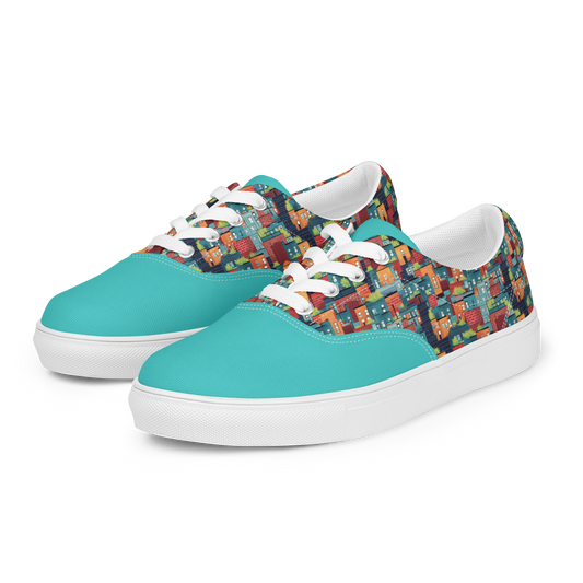 Yauco Women's Lace-Up Canvas Shoes, lassic Low-Top Lace-up Style in Durable Double-Stitched Canvas, Casual Low Top Sneakers Fashion Womens Tennis Shoes for Everyday Wear