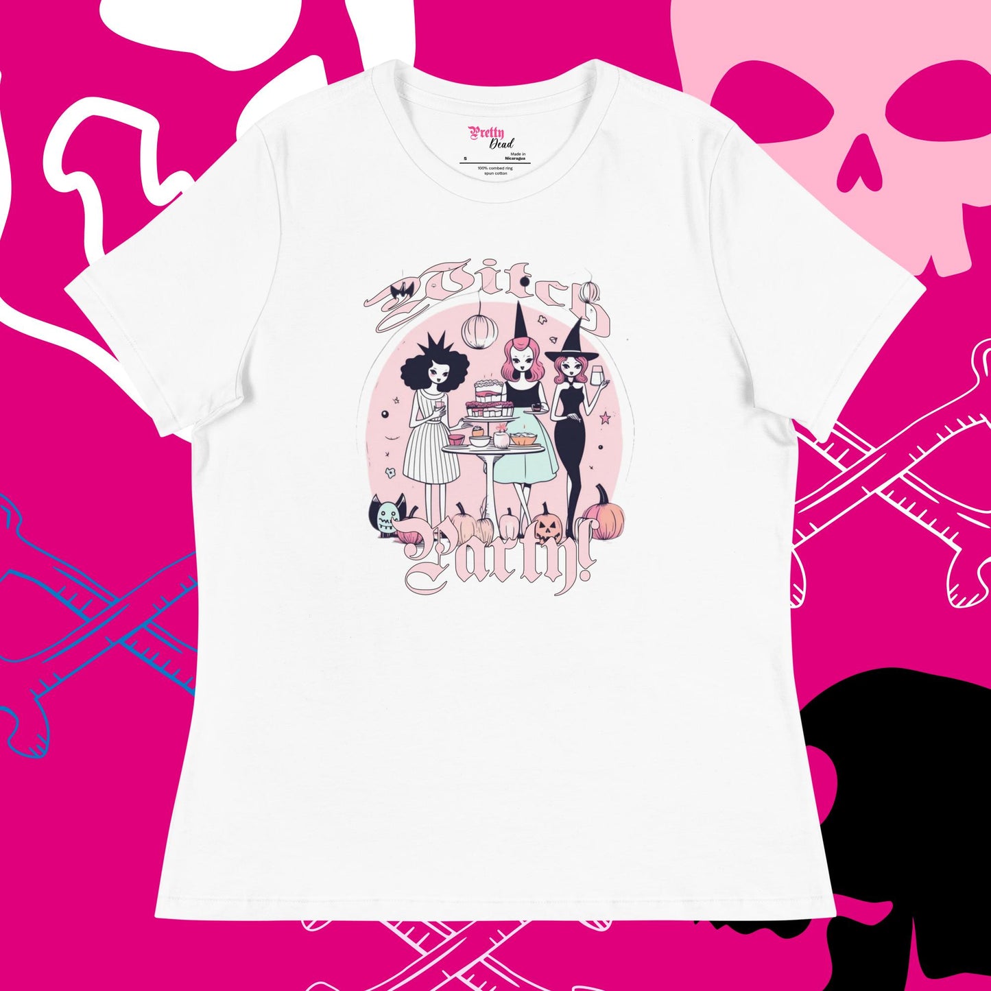 Witches Party Women's Relaxed T-Shirt, Graphic T-Shirt, Premium Graphic Tees, Cool Design T Shirts, Streetwear Casual Summer Tops T-Shirt Unisex