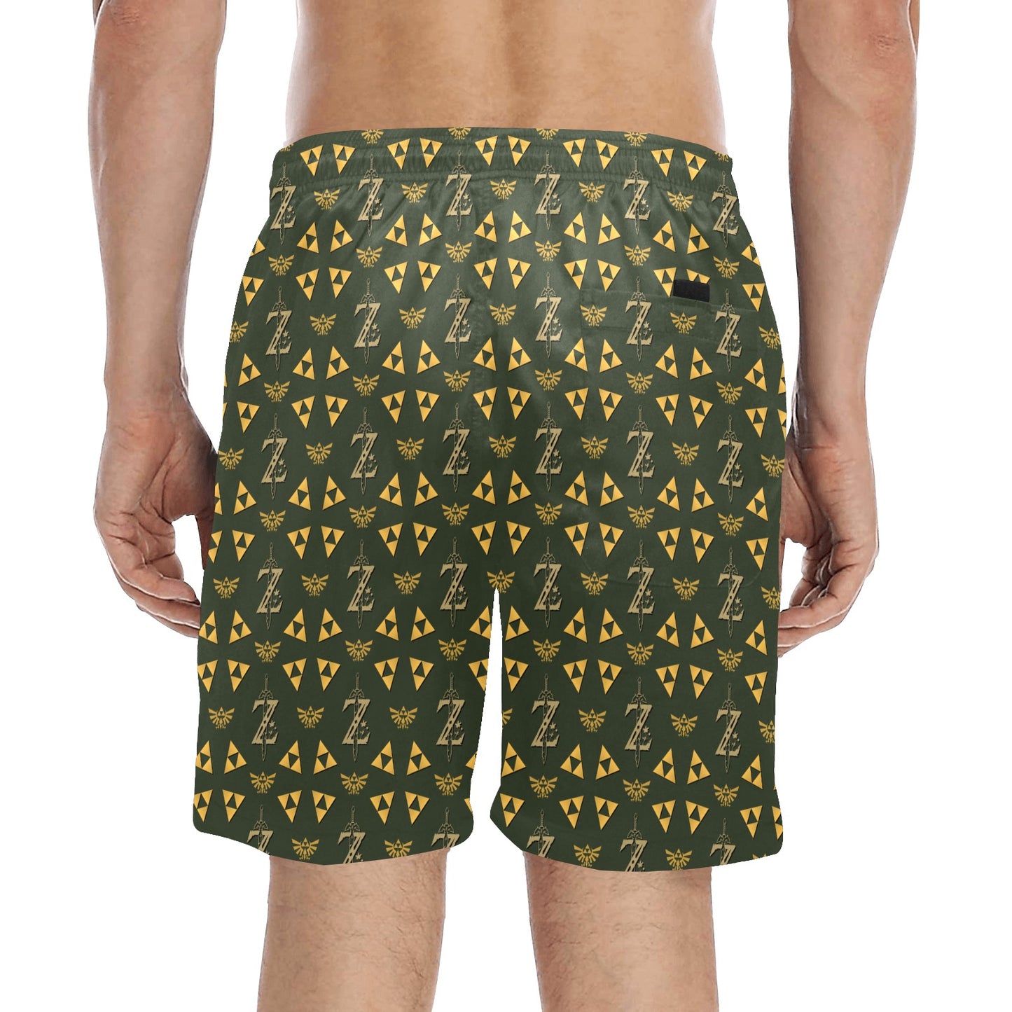Zelda Swimming Trunks Men's Mid-Length Beach Shorts (Model L51)