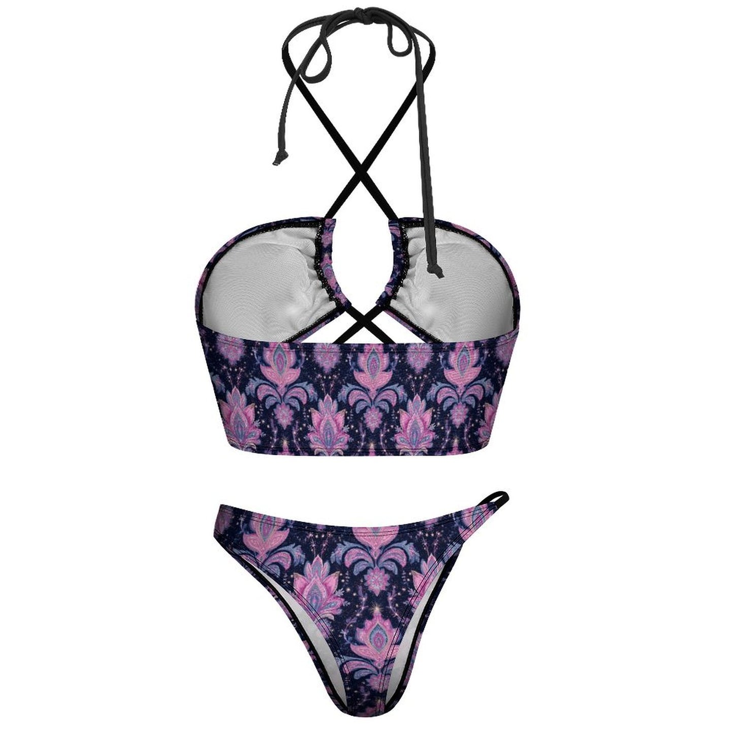 Midnight Bloom Bikini Swimsuit Bikini Swimsuit for Woman