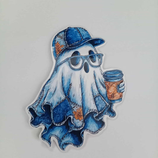 Vintage Denim Ghost Sticker 3PAK
