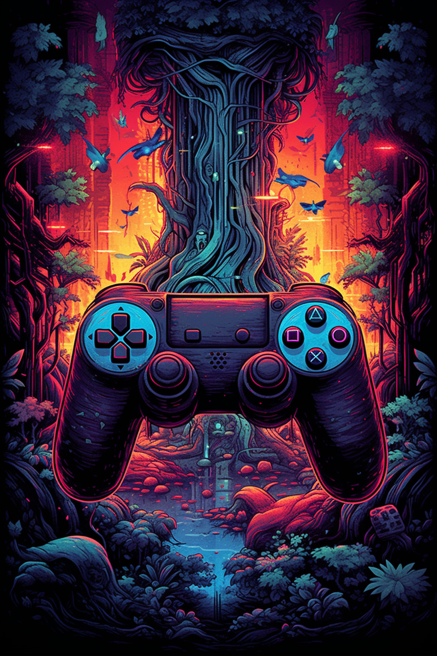 Video Game Controller Welcome to the Jungle Style HD Lock Screen, Phone Wallpaper