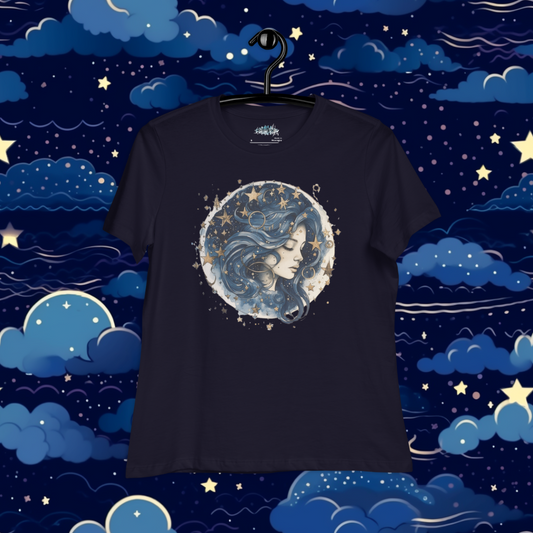 Luna Women's Relaxed T-Shirt, Graphic T-Shirt, Premium Graphic Tees, Cool Design T Shirts,  Streetwear Casual Summer Tops T-Shirt Unisex