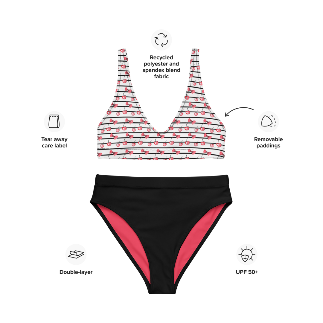 My Cherry Woman's Recycled high-waisted bikini