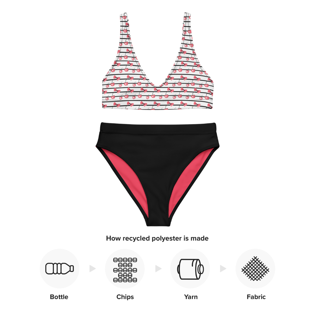 My Cherry Woman's Recycled high-waisted bikini