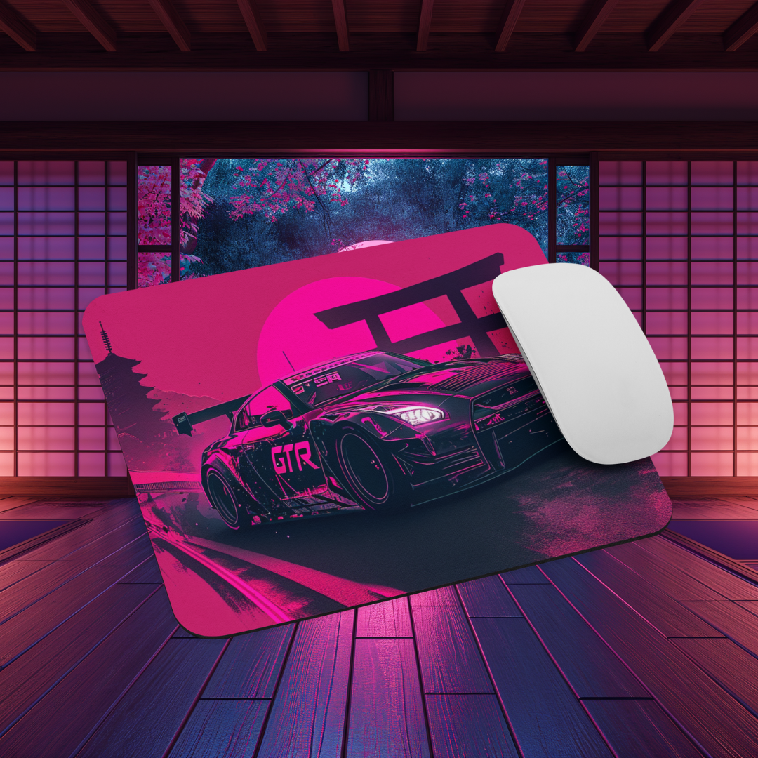 Midnight Drift Small Mousepad for Desktops, Non-Slip Rubber Base, Waterproof Mouse Mat, Mini Mouse Pad for Women Kids Men, Gaming Mouse Mat for Computer Laptop Home Office