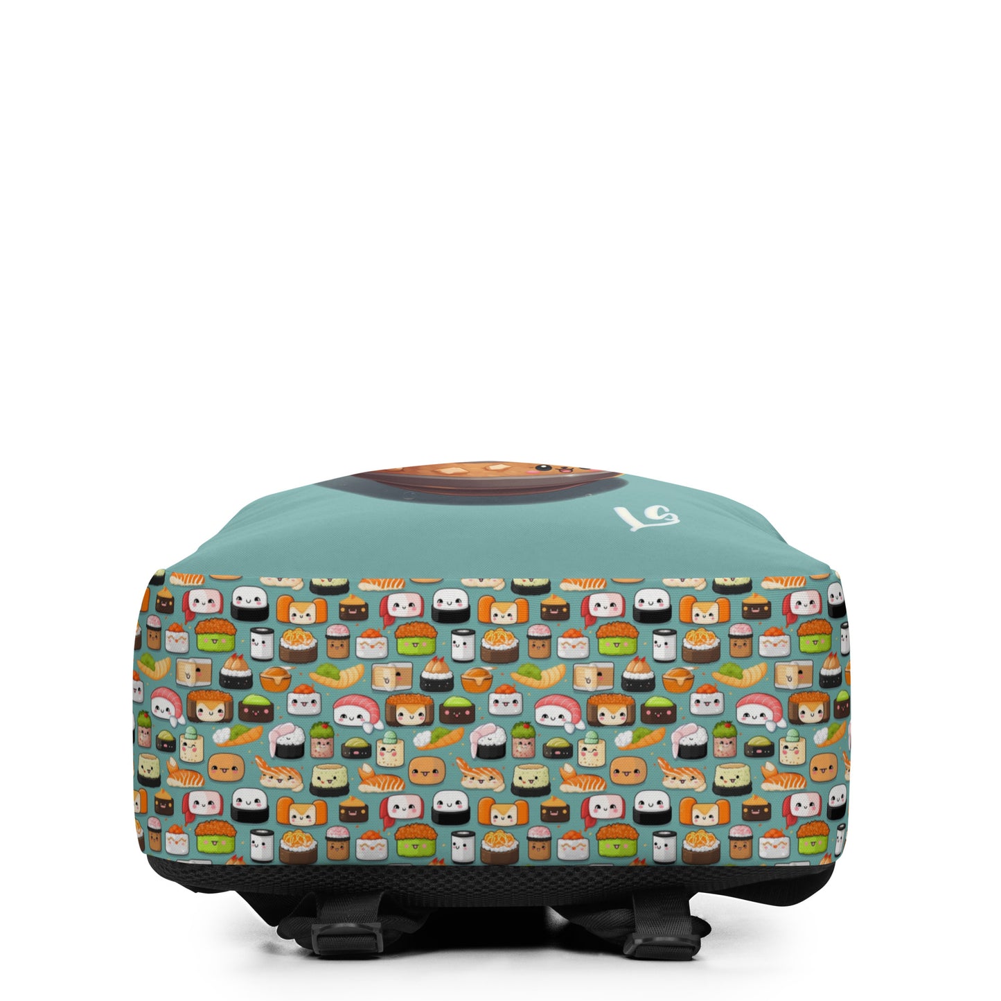 Sushi time Minimalist Backpack, Backpack with 15" inside pocket for Laptop, Hidden Pocket for Wallet, Lightweight well made