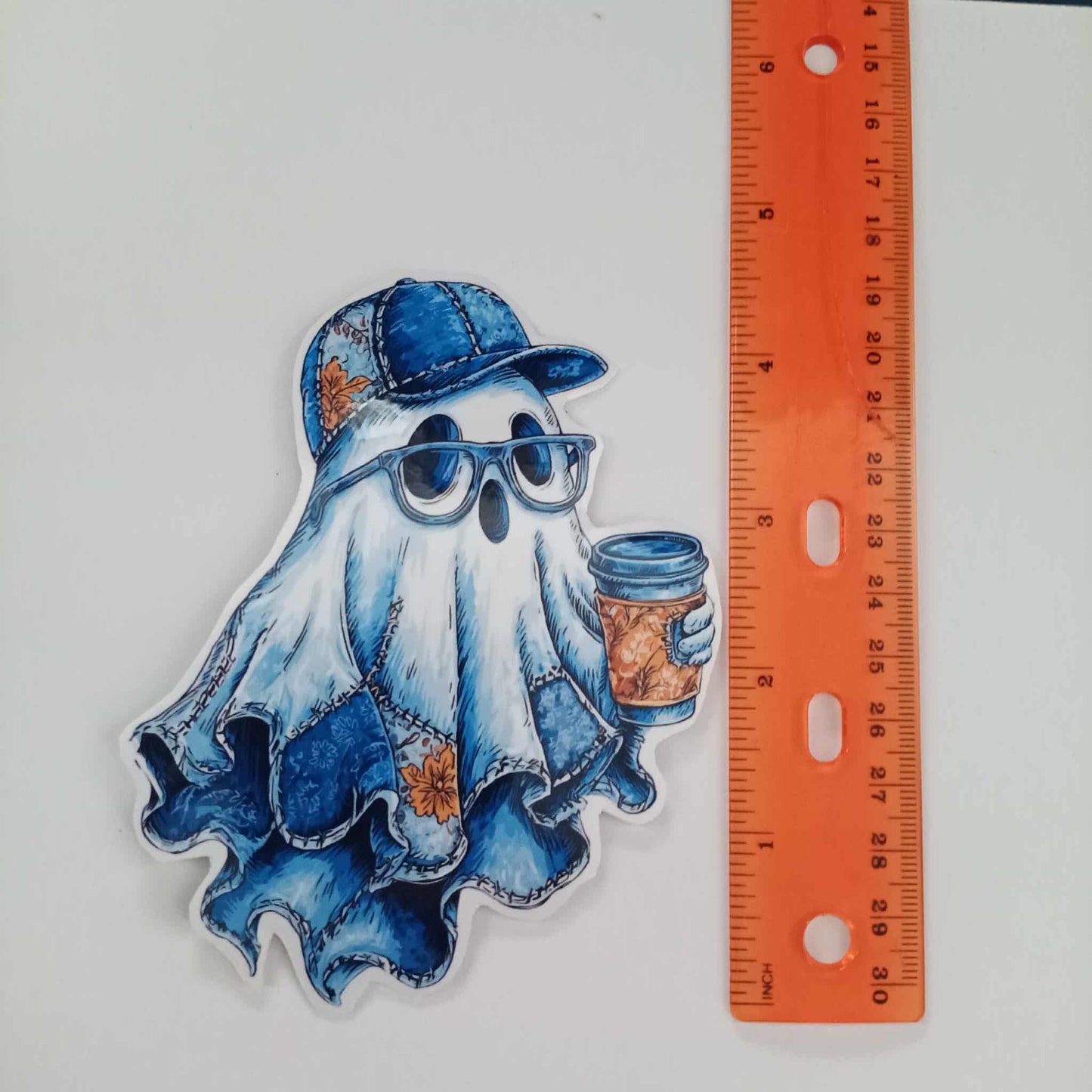 Vintage Denim Ghost Sticker 3PAK